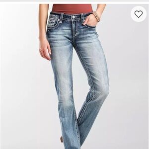 Miss Me Light Blue Straight Leg Jeans